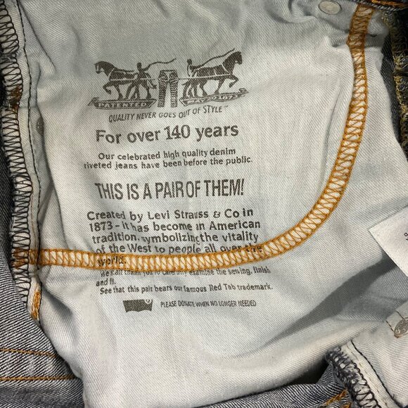 Levi's 514 Men's Jeans 32 Blue Denim Straight Leg - Picture 4 of 9